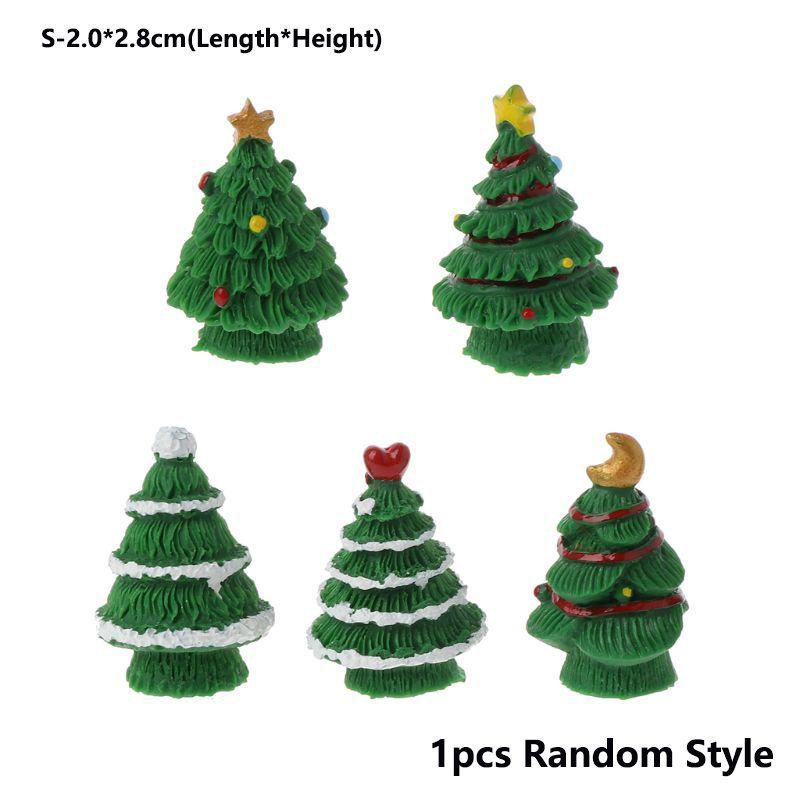 Декоративная Мини-Ёлка для Инновационного Микро-Ландшафта и Садовых Подарков DarkGreen-S(1pcs Random)